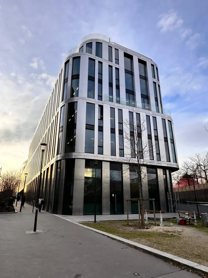 Entrance to the Paris Education Group campus building