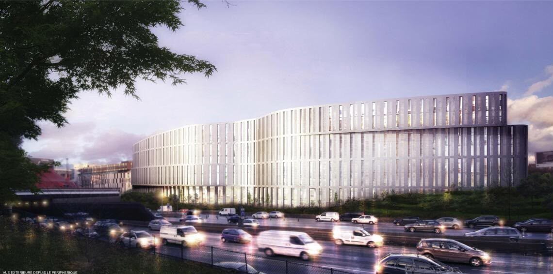 Paris Education campus exterior beside the Paris ring road